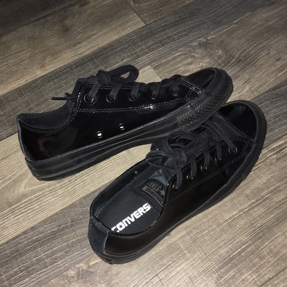Converse Shoes - black patent leather converse Converse Shoes - black patent leather converse